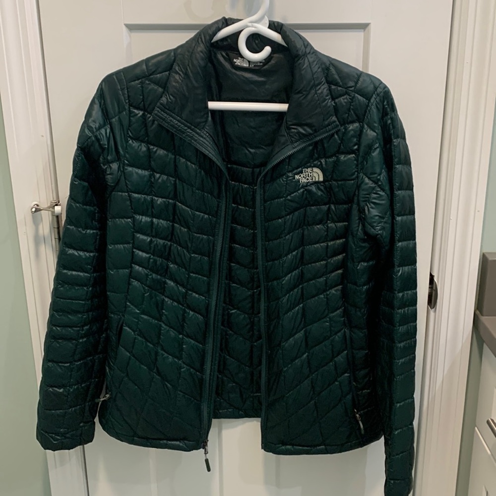 The North Face dark green jacket-size small ladies